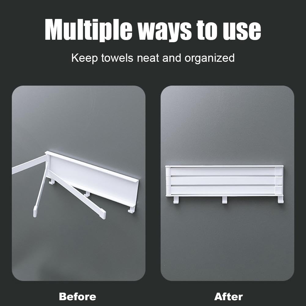 Double Swivel Towel Rack for Bathroom Wall Mounted