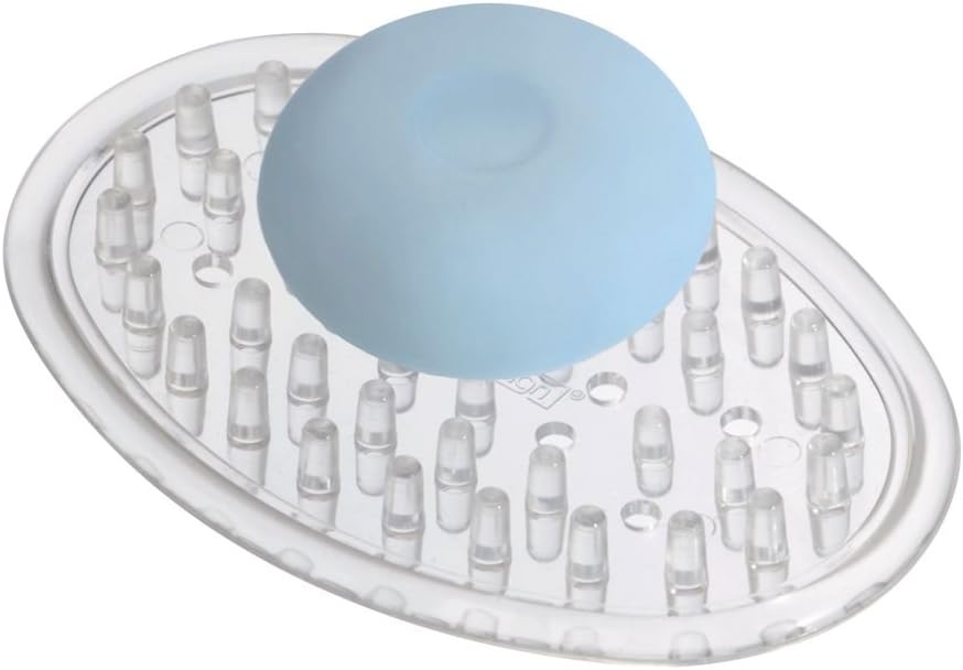 InterDesign Clear Plastic Soap Dish Set of 3
