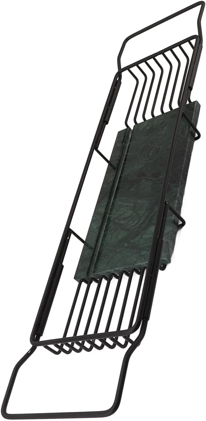Fafeicy Metal Marble Bathtub Rack - Space Saving Anti Slip