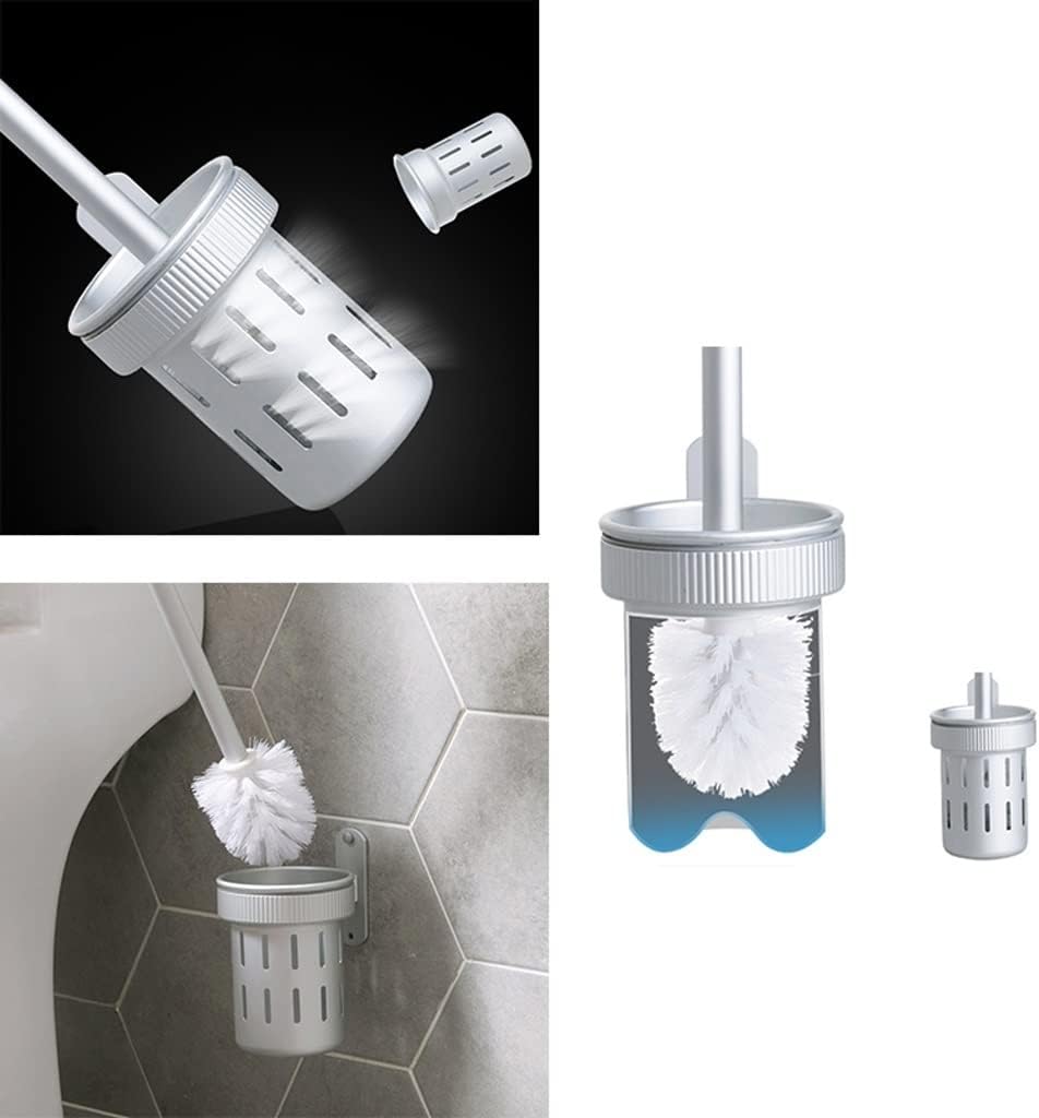 Toilet Brush and Holder Set - Black 360 Cleaning