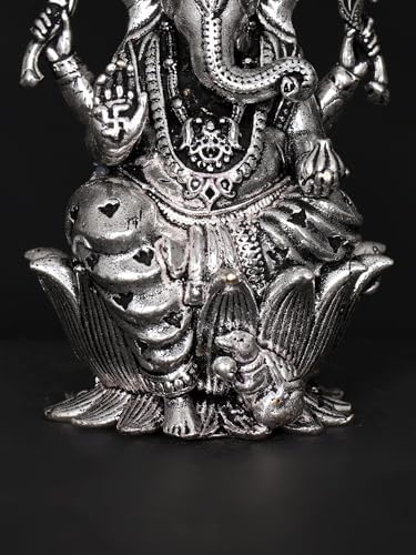 Exotic India Small Superfine Ganesha Brass Statue 1