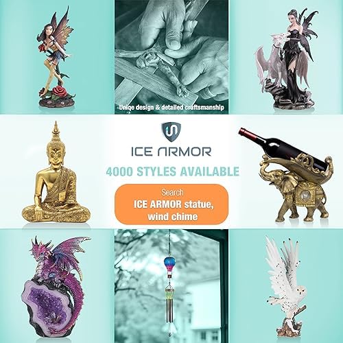 ICE ARMOR 225 Inch H Blue Fairy Pond Statue