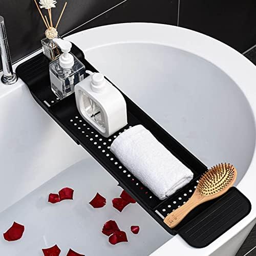 Flexman Plastic Bathtub Tray with Retractable Draining Design 1