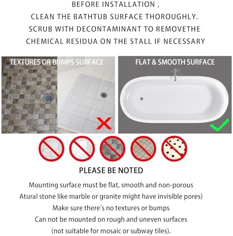 Yimobra Non Slip Bathtub Mat with Suction Cups
