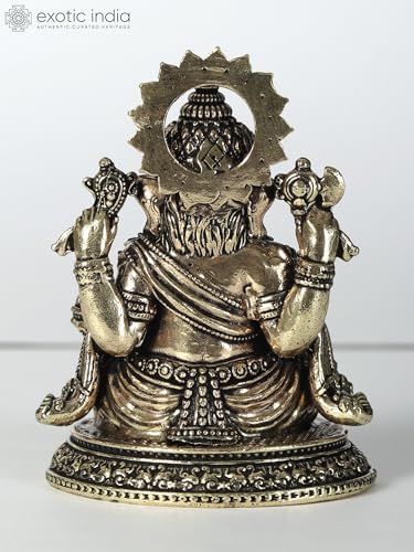 Superfine Brass Ganesha Statue Home Office Decor