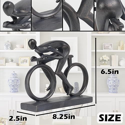 Resin Bike Black Statue - Home Decor Sculpture