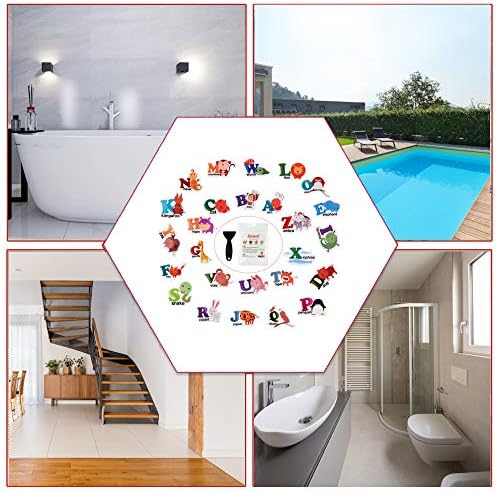 Secopad Non-Slip Bathtub Stickers 26PCS Alphabet Decals