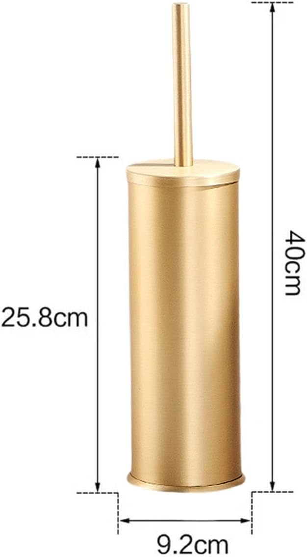 FytStycale Toilet Brush Set with Holder Gold