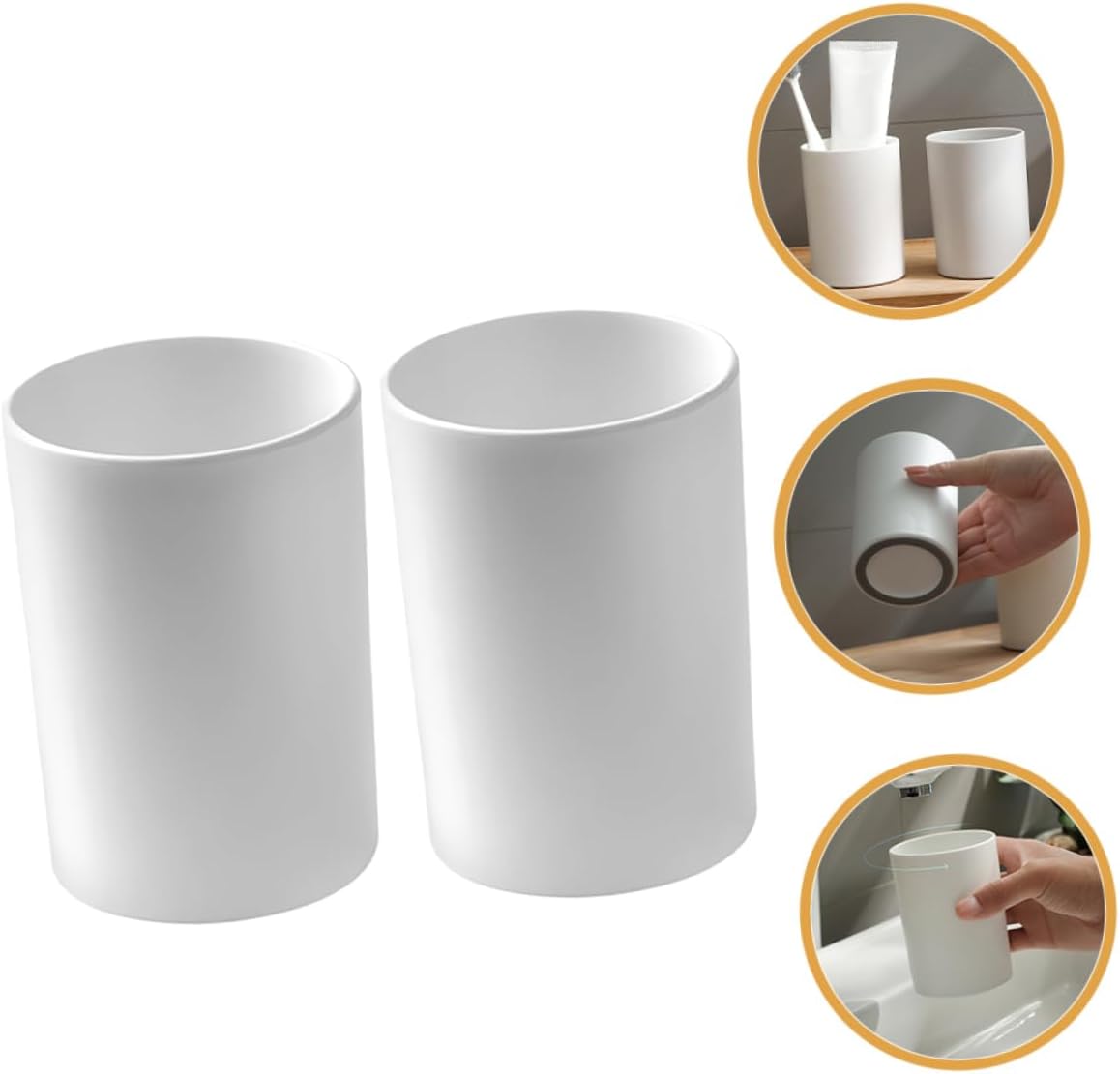 Luxshiny Reusable Toothpaste Cups 2pcs
