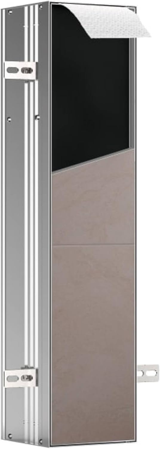 ASIS Plus Flush-Mounted Cabinet for Toilet Brush and Paper