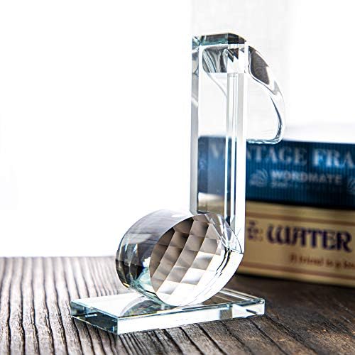 QFkris Crystal Eighth Note Figurine 5 Inch Statue