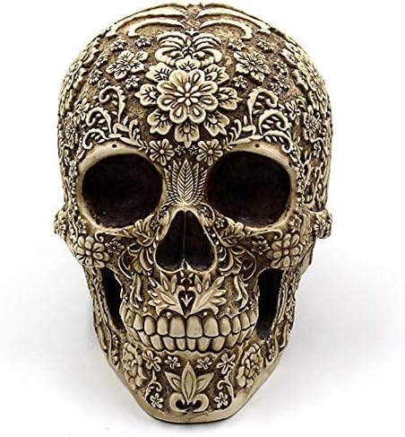 UJOY Creative Skull Flowers Sculpture 81 Inch Home Decor