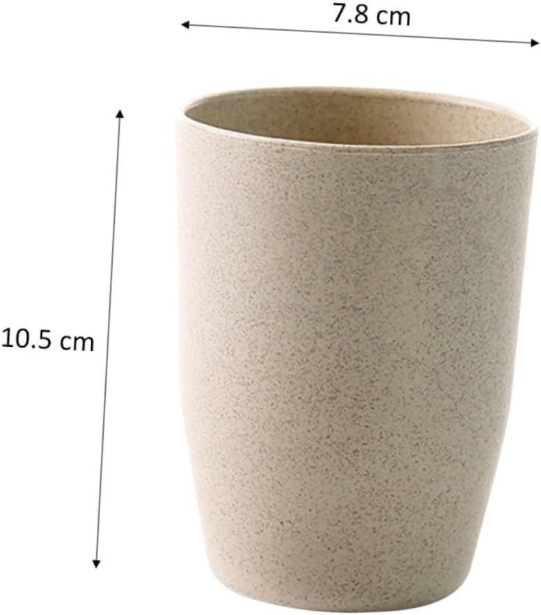 COOLHIYA Wheat Straw Tooth Cup for Bath