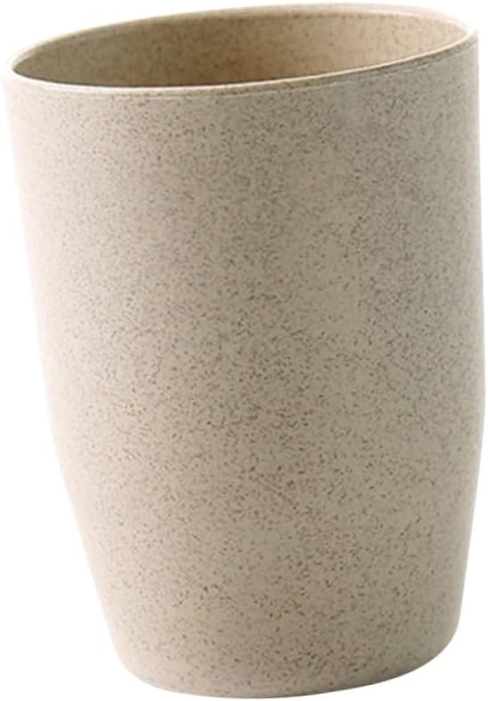 WOONEKY Bathroom Tooth Mug Made from Wheat Stem 1