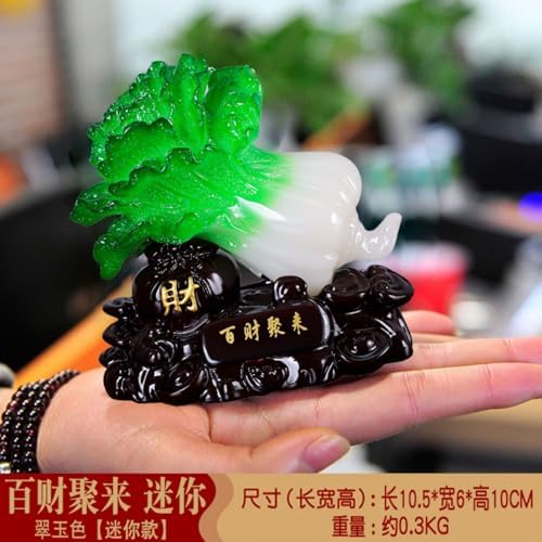 Feng Shui Wealth Statues - Jade Bao Cai Desktop Ornament