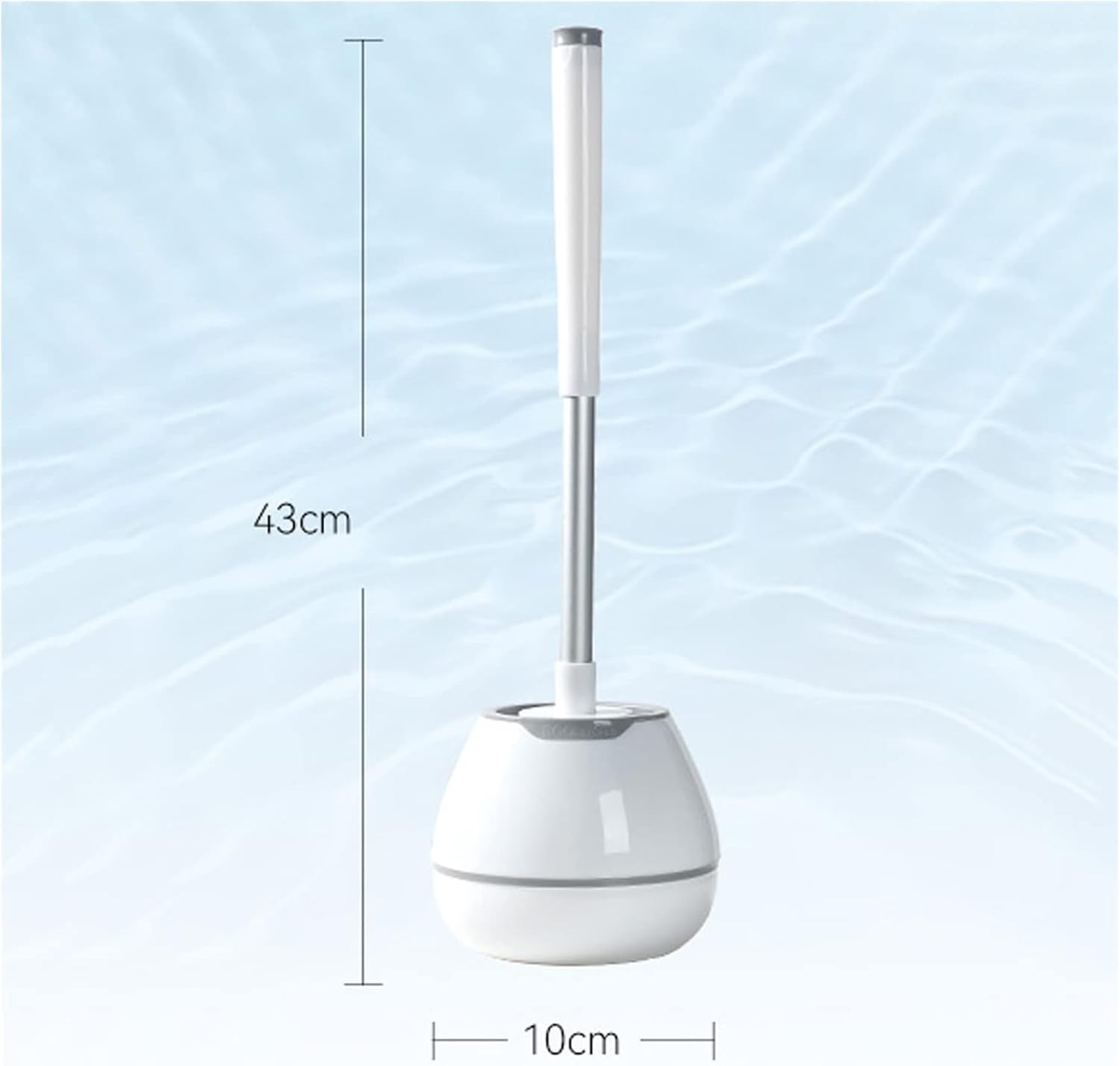 TOMYEUS Non-Slip Toilet Brush with Long Handle