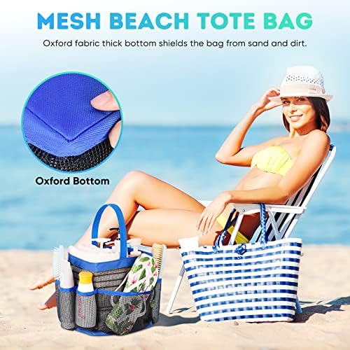 EUDELE Mesh Shower Caddy Portable with 8 Pockets