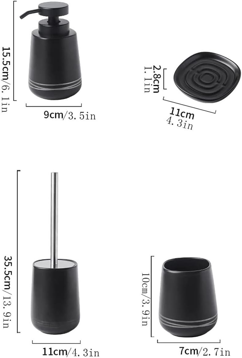 OXOAMP 4-Piece Pump Soap Dispenser Set 1
