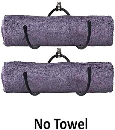 Pmsanzay Adjustable Wall Rack - 2PK Black