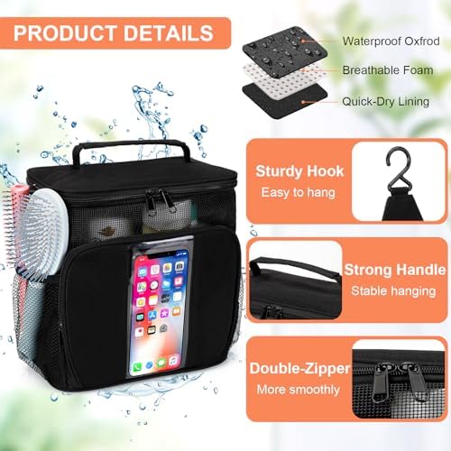 BAIMAY Quick Dry Mesh Shower Caddy for Dorm Travel
