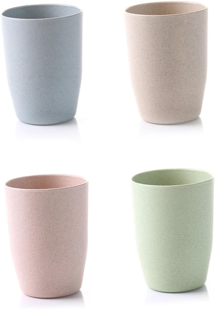 ABOOFAN Wheat Straw Rinsing Mug for Adults and Kids 1