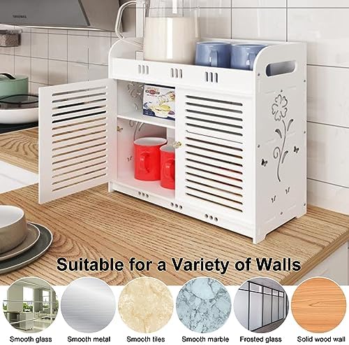 cdar Flower Pattern White Medicine Cabinet 1