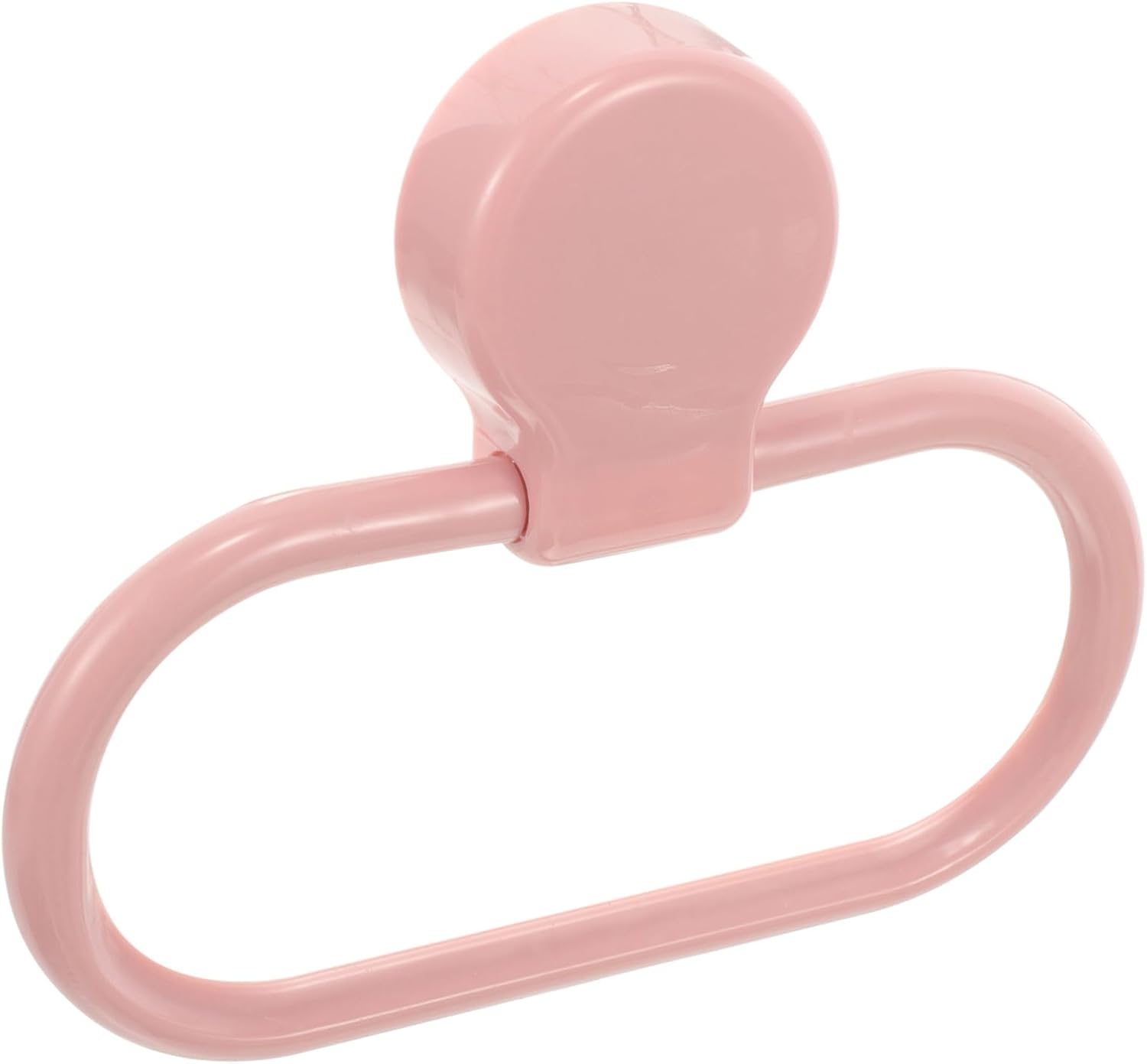 Pink Towel Holder Ring Self Adhesive No Drilling Required