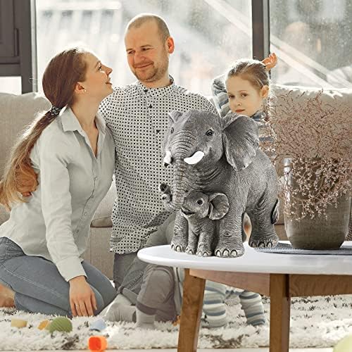 Ylncicn Elephant Statue - Large Grey Home Decor