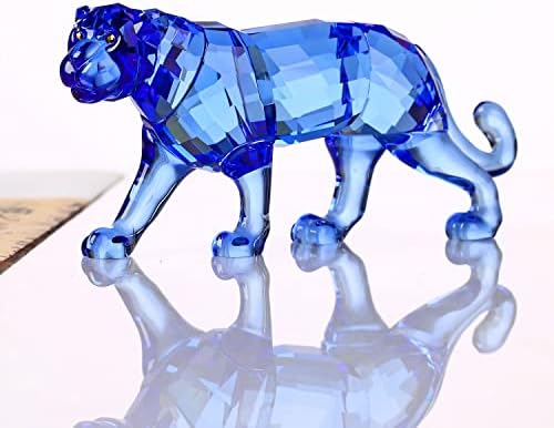 DOJOZ Crystal Leopard Cheetah Realistic Home Decor Statue