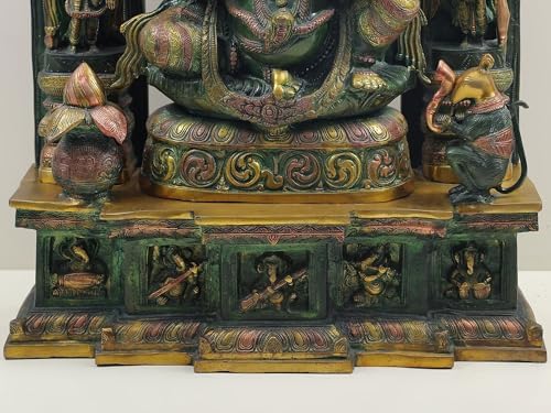 Lord Ganesha Brass Statue 33 Inches Tall