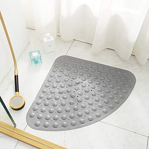 Eanpet Non-Slip Bath Mat - Grey Triangle 21x21 Inch