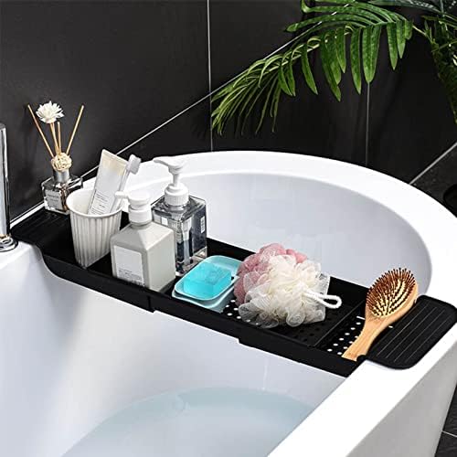 Flexman Plastic Bathtub Tray with Retractable Draining Design 1