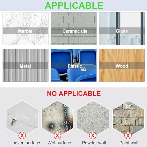 FGSAEOR 14 Pack Adhesive Shower Caddy Hooks