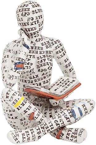 Puthiac Home Decor Accents - Reading Woman Figurine Statue