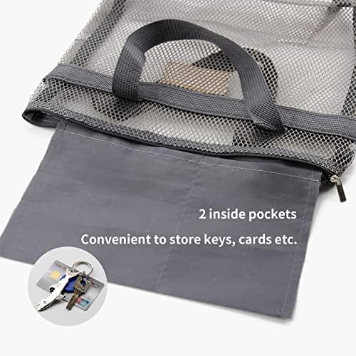 TOPASION Mesh Shower Caddy Bag Portable Organizer