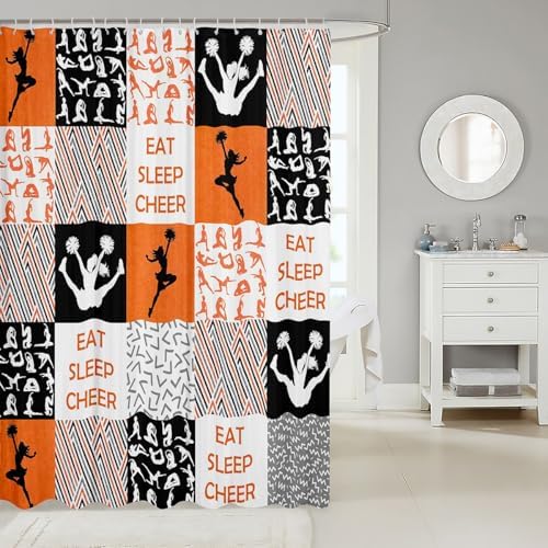 Feelyou Cheer Bath Curtain Set 72x72 Kids Friendly