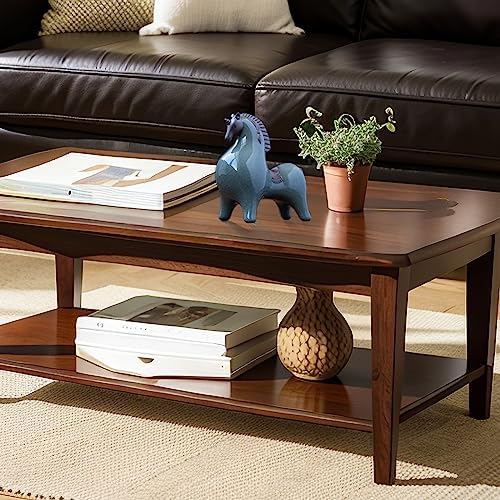 HAOWUJIN Cyan-Blue Horse Sculpture Home Decor