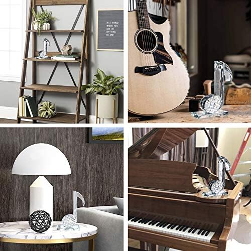 QFkris Crystal Eighth Note Figurine 5 Inch Statue