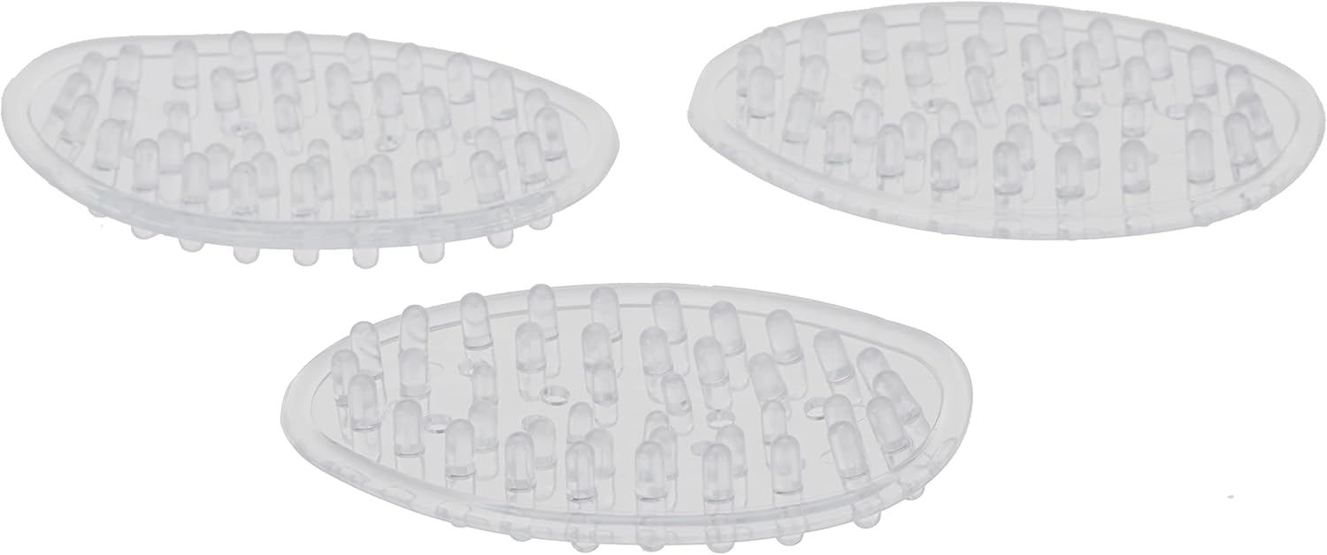 InterDesign Clear Plastic Soap Dish Set of 3