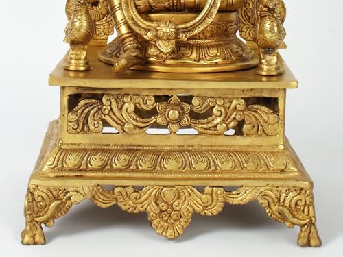 Brass Goddess Saraswati Statue with Veena 1