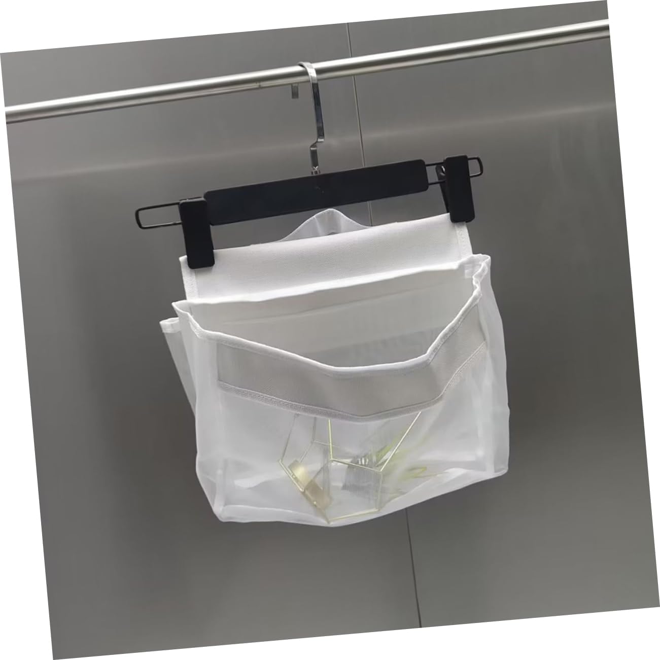 Luxshiny Saddle Shape Bath Storage Organizer