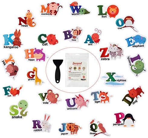 Secopad Non-Slip Bathtub Stickers 26PCS Alphabet Decals