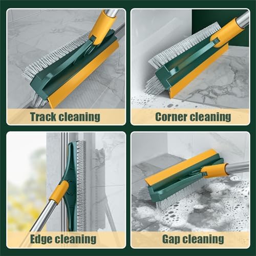 Diulala 3 in 1 Toilet Brush with Rotating Head and Squeegee
