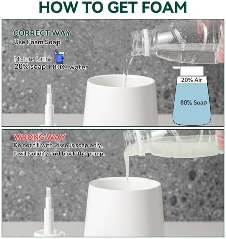 AZMOYAC Foam Soap Dispenser Set 2 Pack 1