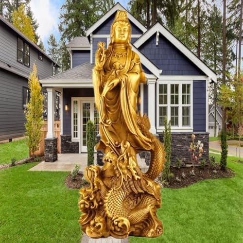 Ecqizer Feng Shui Guan Yin Buddha Statue Decor