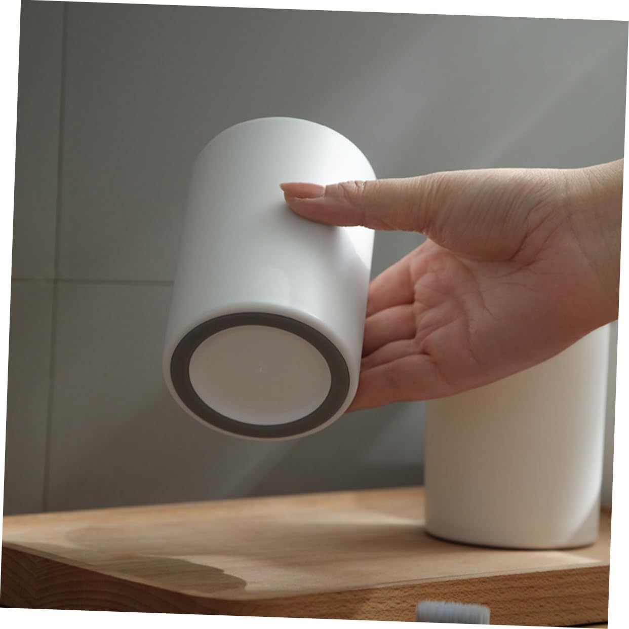 PRETYZOOM 2pcs Modern Unbreakable Bathroom Tumbler Cup Pp Material
