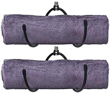 Pmsanzay Adjustable Wall Rack - 2PK Black