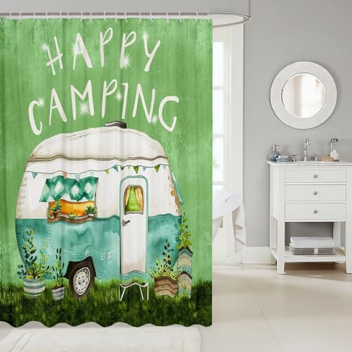 Erosebridal 72x72 Waterproof Travel Shower Curtain Set