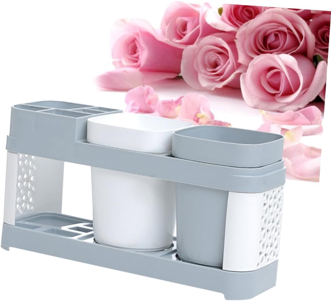 PRETYZOOM Toothbrush Holder with Suction Cup and 5 Slots