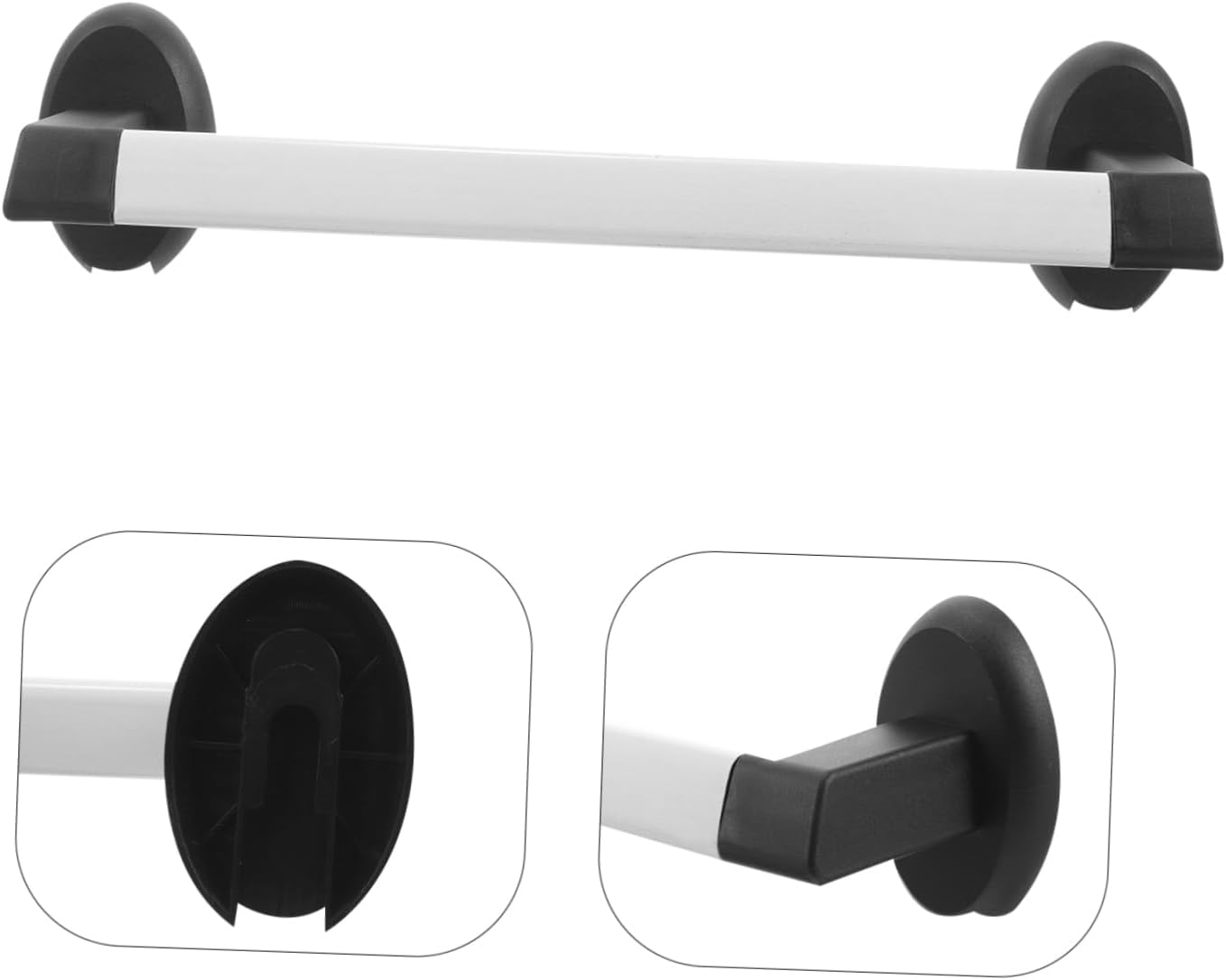 GLEAVI Wall Mounted Towel Rack Slippers Holder Organizer